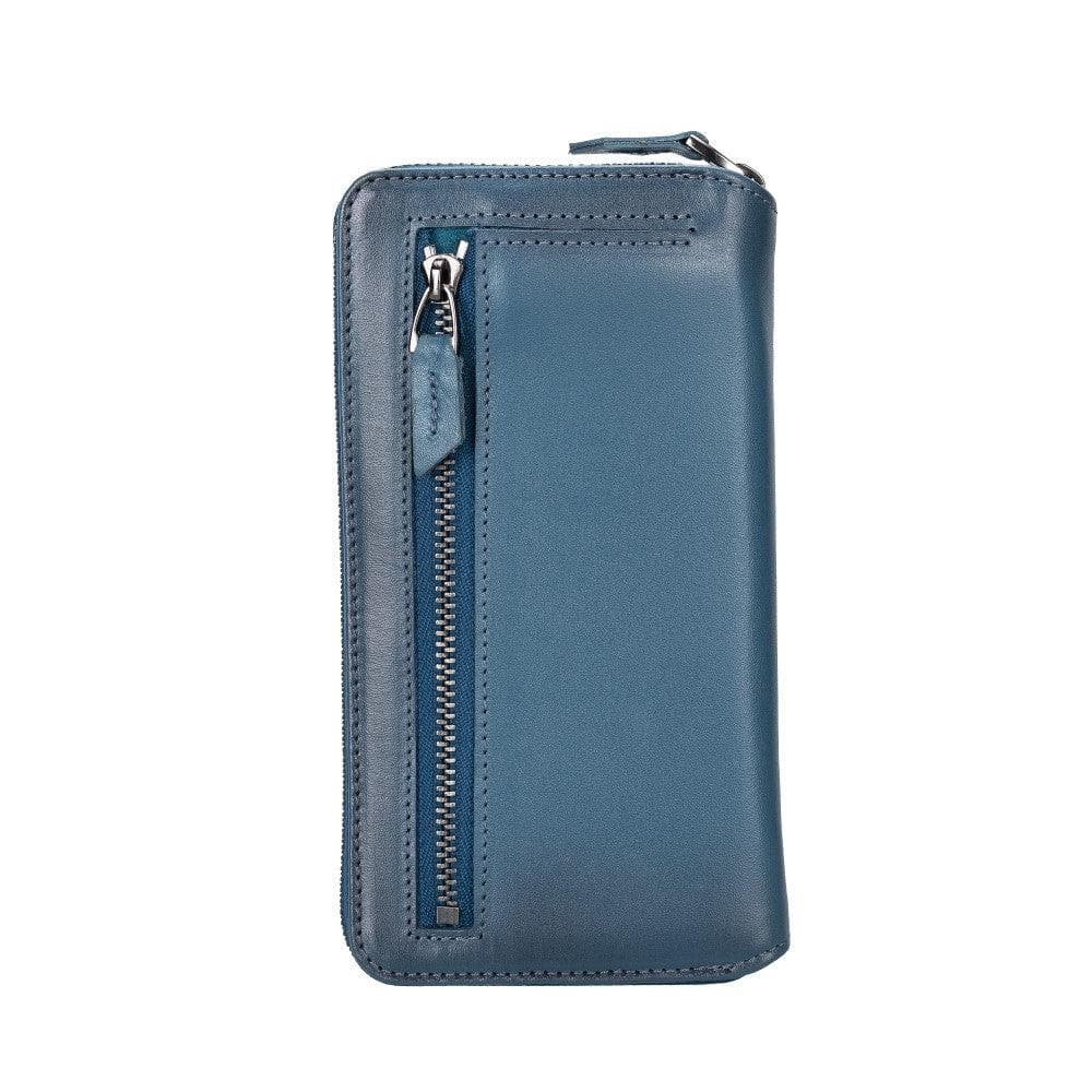 Apple iPhone 14 Series Detachable and Zipper Leather Wallet Case - PMW Bornbor