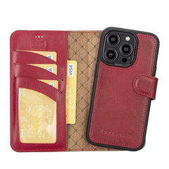 Apple iPhone 14 Series Detachable Leather Wallet Case Colorful - MW Bornbor