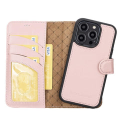 Apple iPhone 14 Series Detachable Leather Wallet Case Colorful - MW Bornbor