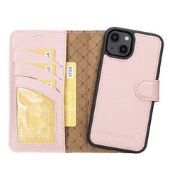 Apple iPhone 14 Series Detachable Leather Wallet Case Colorful - MW Bornbor