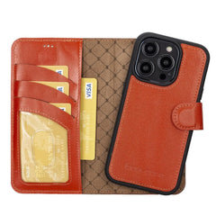 Apple iPhone 14 Series Detachable Leather Wallet Case Colorful - MW Bornbor