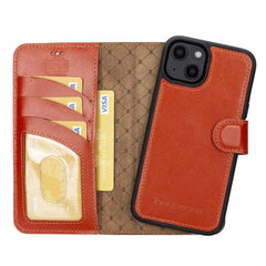 Apple iPhone 14 Series Detachable Leather Wallet Case Colorful - MW Bornbor