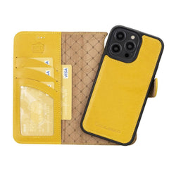 Apple iPhone 14 Series Detachable Leather Wallet Case Colorful - MW Bornbor