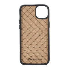 Apple iPhone 14 Series Leather Back Cover with Card Holder Bornbor