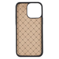 Apple iPhone 14 Series Leather Back Cover with Stand Bornbor