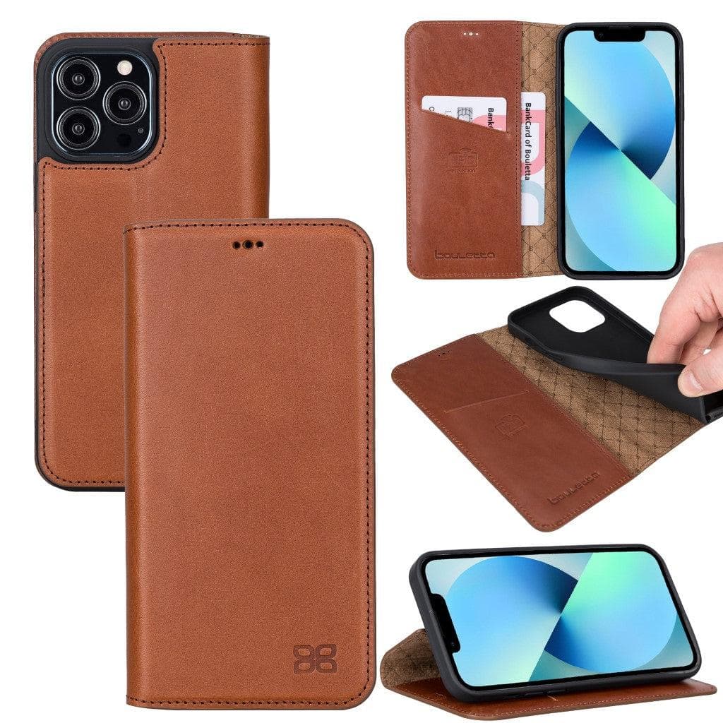 Brooks Leather Slim Wallet Case for Apple iPhone 13 Series Bouletta LTD