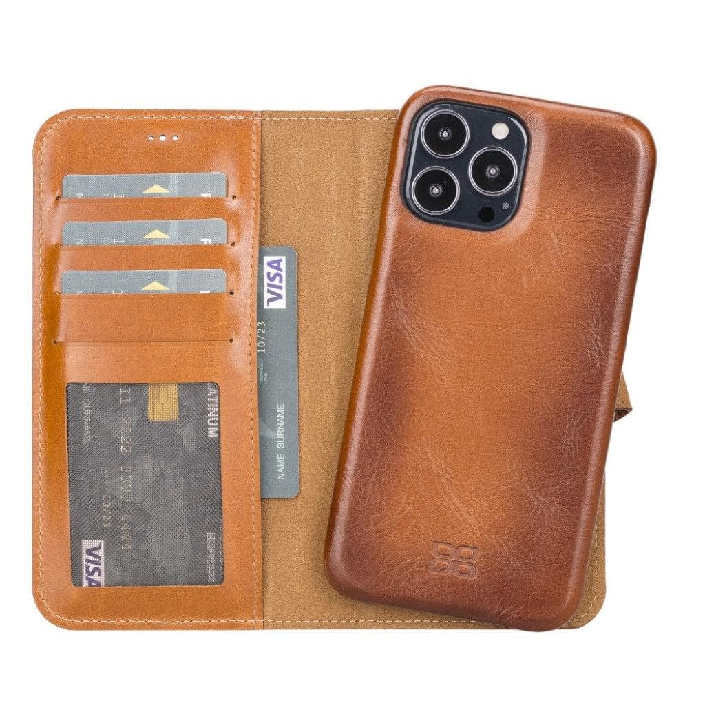 Full Leather Coating Detachable Wallet Case for Apple iPhone 13 Series Bouletta LTD