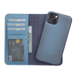 Full Leather Coating Detachable Wallet Case for Apple iPhone 13 Series Bouletta LTD