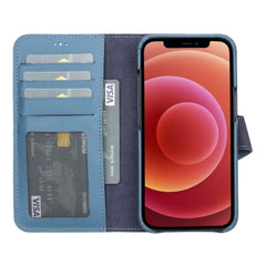 Full Leather Coating Detachable Wallet Case for Apple iPhone 13 Series Bouletta LTD