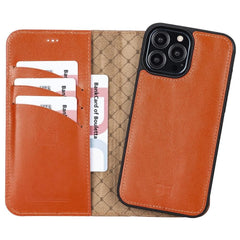 Limited Edition Apple iPhone 13 Pro Max and iPhone 13 Pro Detachable Leather Wallet Case Bouletta LTD