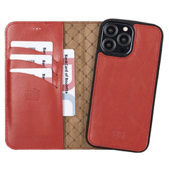 Limited Edition Apple iPhone 13 Pro Max and iPhone 13 Pro Detachable Leather Wallet Case Bouletta LTD