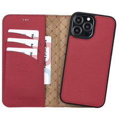 Limited Edition Apple iPhone 13 Pro Max and iPhone 13 Pro Detachable Leather Wallet Case Bouletta LTD