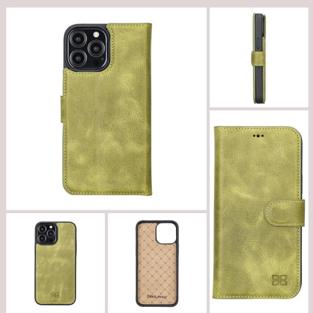 Limited Edition Apple iPhone 13 Pro Max and iPhone 13 Pro Detachable Leather Wallet Case Bouletta LTD