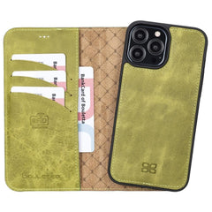 Limited Edition Apple iPhone 13 Pro Max and iPhone 13 Pro Detachable Leather Wallet Case Bouletta LTD