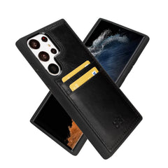 Samsung Galaxy S23 Series Leather Case with Card Holder - FXCP Bornbor