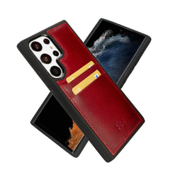 Samsung Galaxy S23 Series Leather Case with Card Holder - FXCP Bornbor