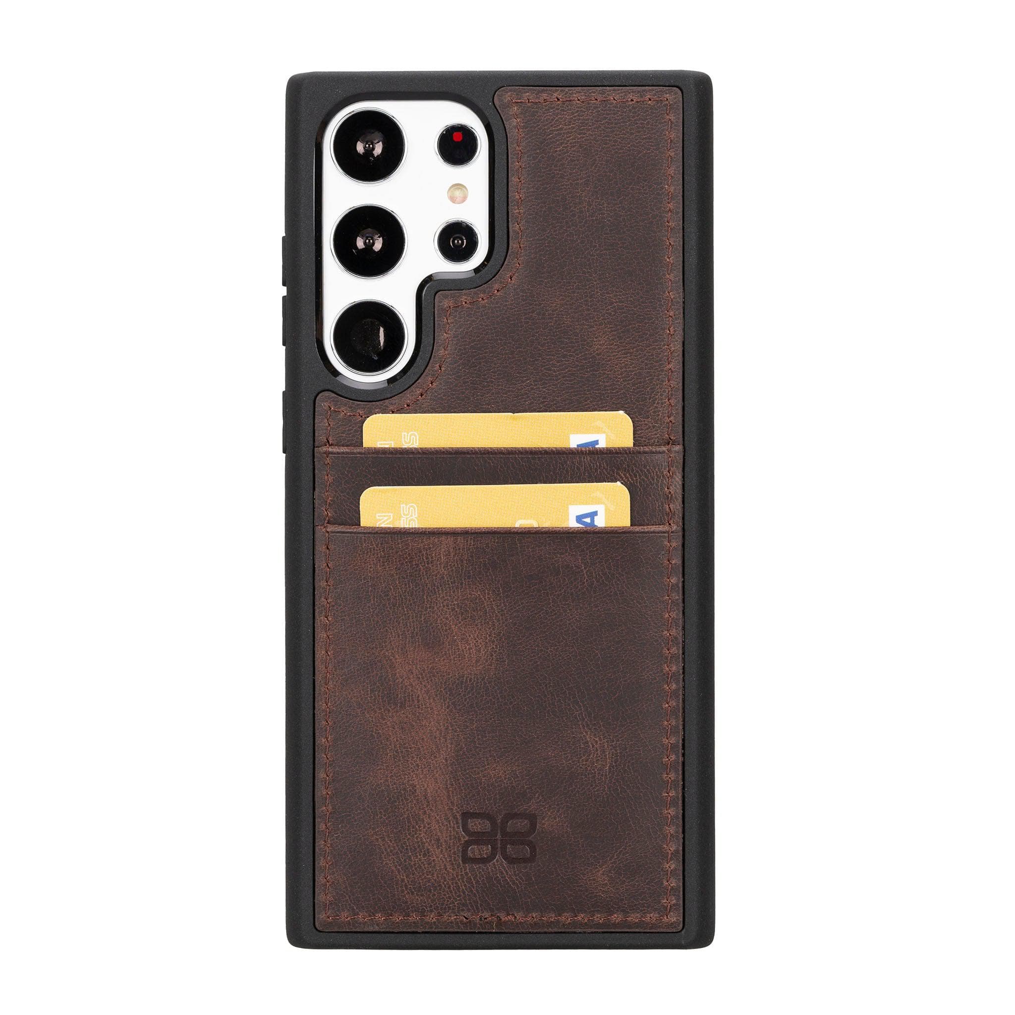 Samsung Galaxy S23 Series Leather Case with Card Holder - FXCP Bornbor