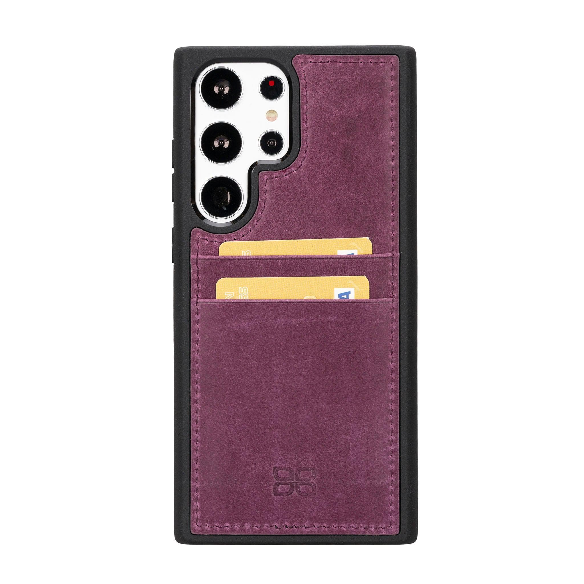 Samsung Galaxy S23 Series Leather Case with Card Holder - FXCP Bornbor