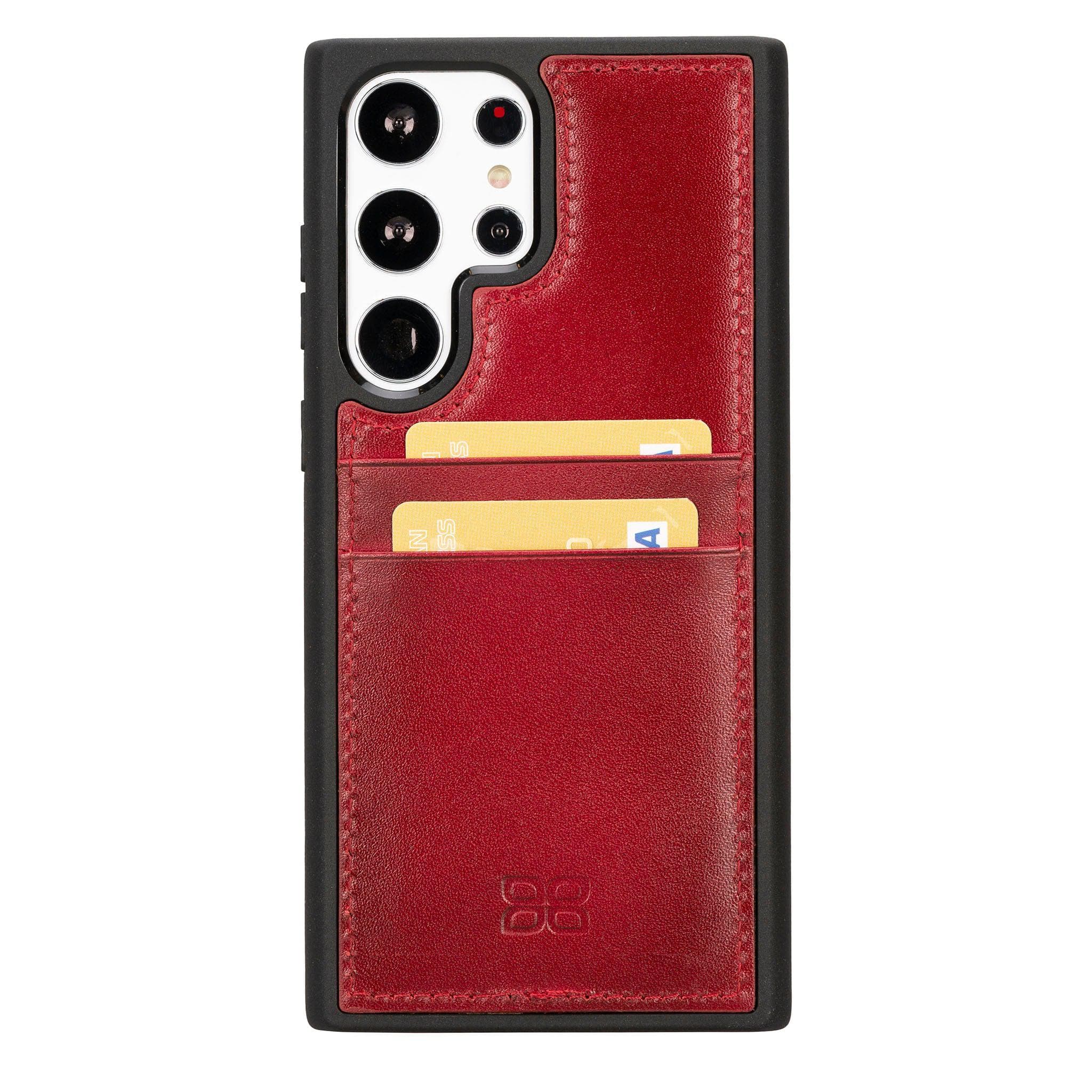 Samsung Galaxy S23 Series Leather Case with Card Holder - FXCP Bornbor