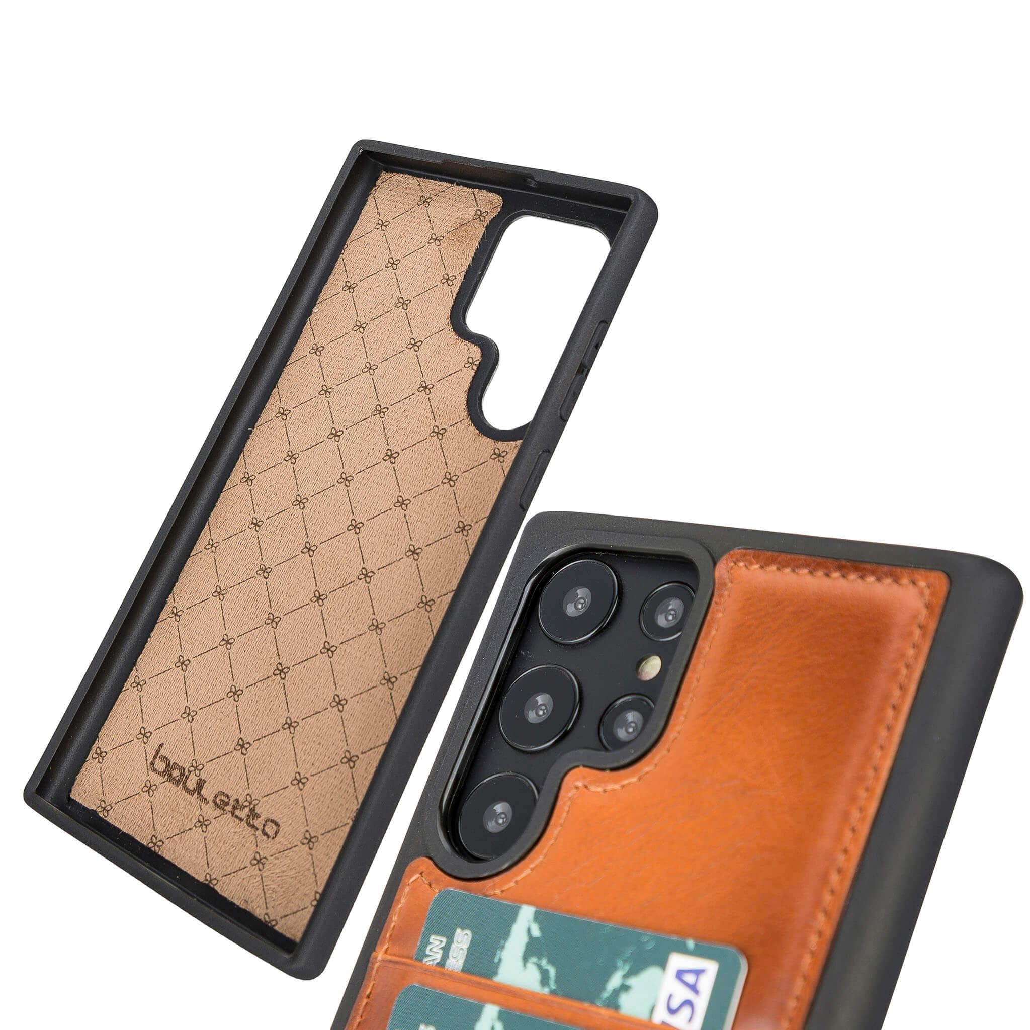 Samsung Galaxy S23 Series Leather Case with Card Holder - FXCP Bornbor