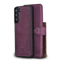 Samsung Galaxy S23 Series Leather Wallet Cases - MW Galaxy S23 Plus / Purple Bornbor