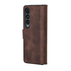 Samsung Galaxy Z Fold 5 Leather Wallets - MWS Brown / Samsung Galaxy Z Fold 5 Bouletta LTD