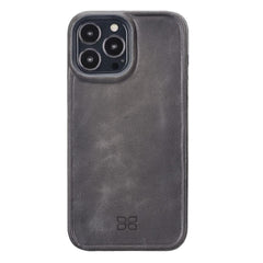 Apple iPhone 13 Series Leather Hull Cover Back Cover iPhone 13 Pro Max / Gray Bouletta