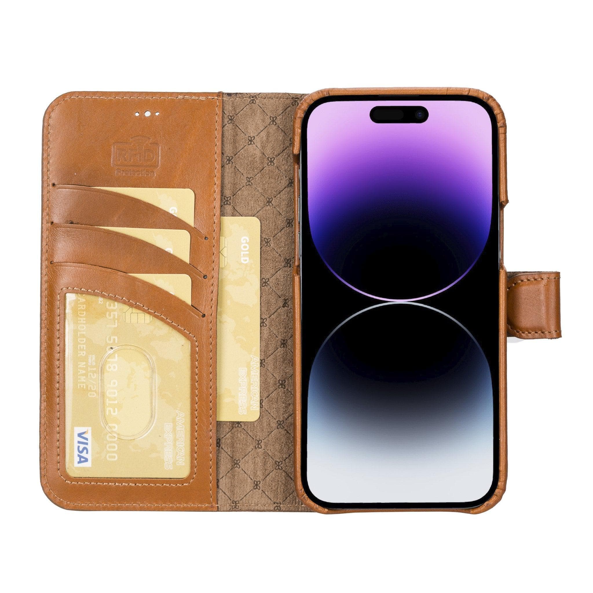 Apple iPhone 15 Series Full Leather Coating Detachable Wallet Case - Pre Order Bouletta LTD