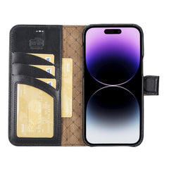 Apple iPhone 15 Series Full Leather Coating Detachable Wallet Case - Pre Order Bouletta LTD