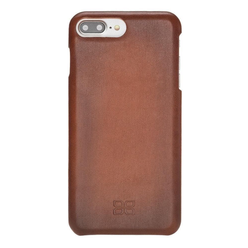 Apple iPhone 8 Series Fully Covering Leather Back Cover Case iPhone 8 / Rustic Brown Bornbor