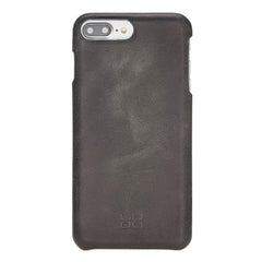 Apple iPhone 8 Series Fully Covering Leather Back Cover Case iPhone 8 / Tiguan Gray Bornbor