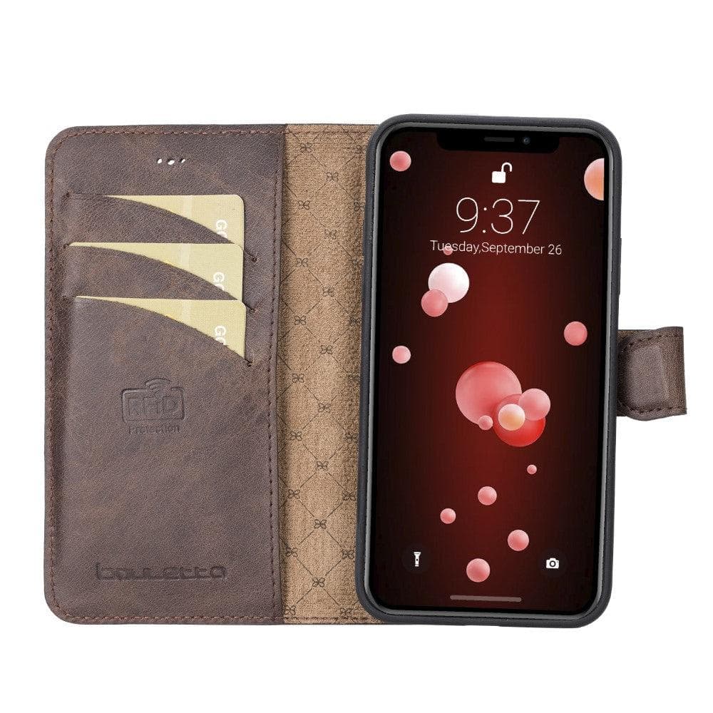 Apple iPhone X Series Detachable Leather Wallet Case - MW Bouletta LTD