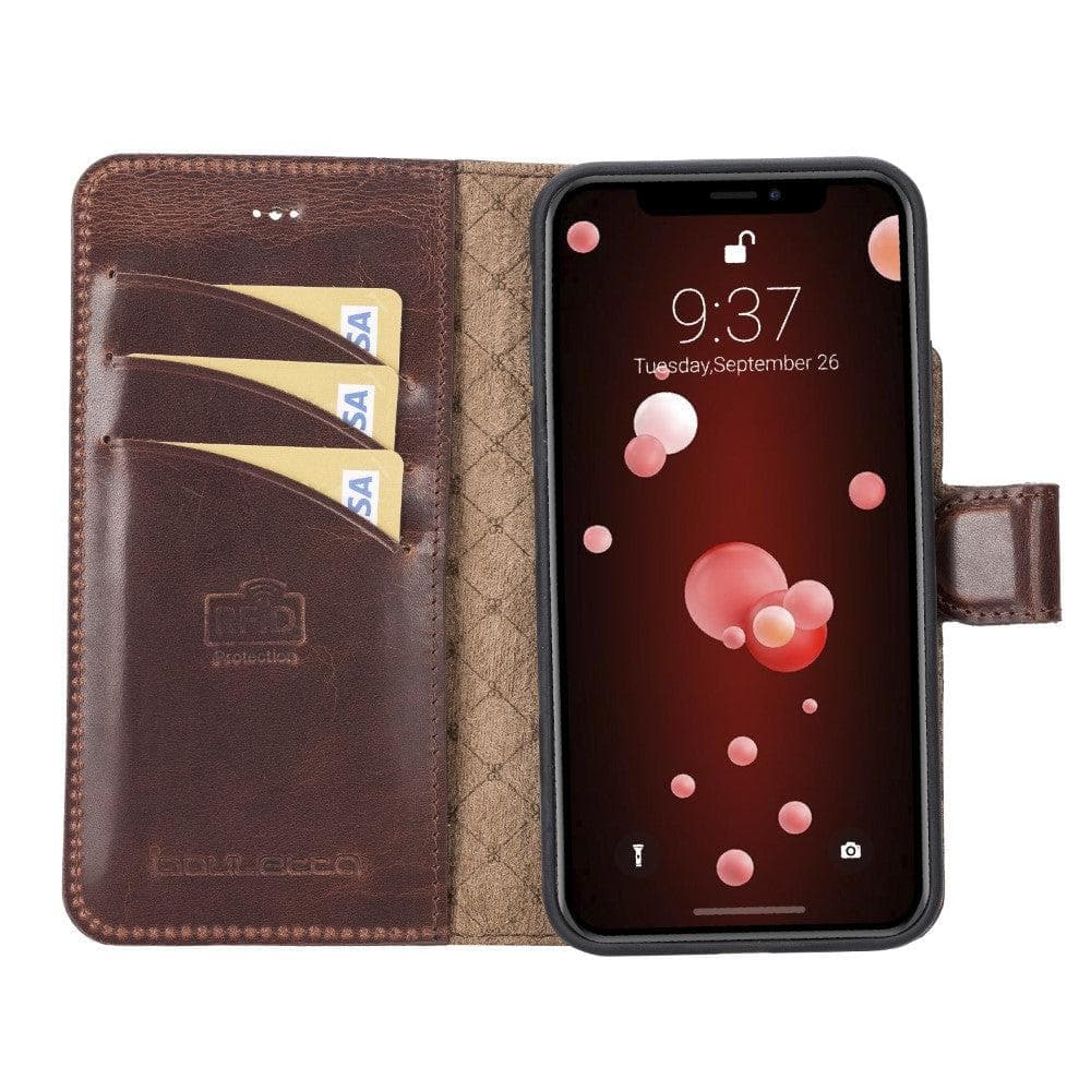 Apple iPhone X Series Detachable Leather Wallet Case - MW Bouletta LTD