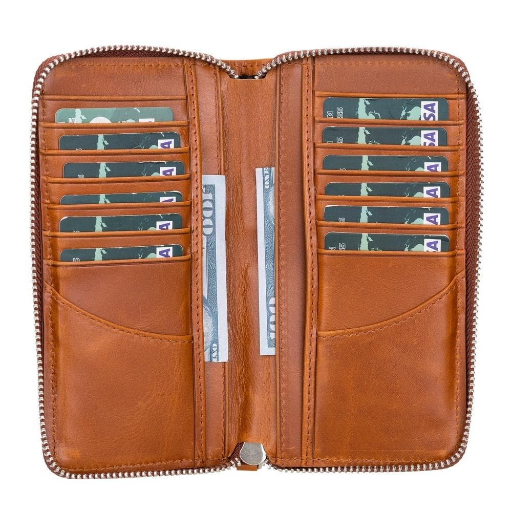 B2B - Ovis Universal Leather Wallet Case 6.5" RST2 Bouletta B2B