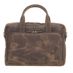 Troy Leather Laptop Bags Antic Brown Bouletta Shop