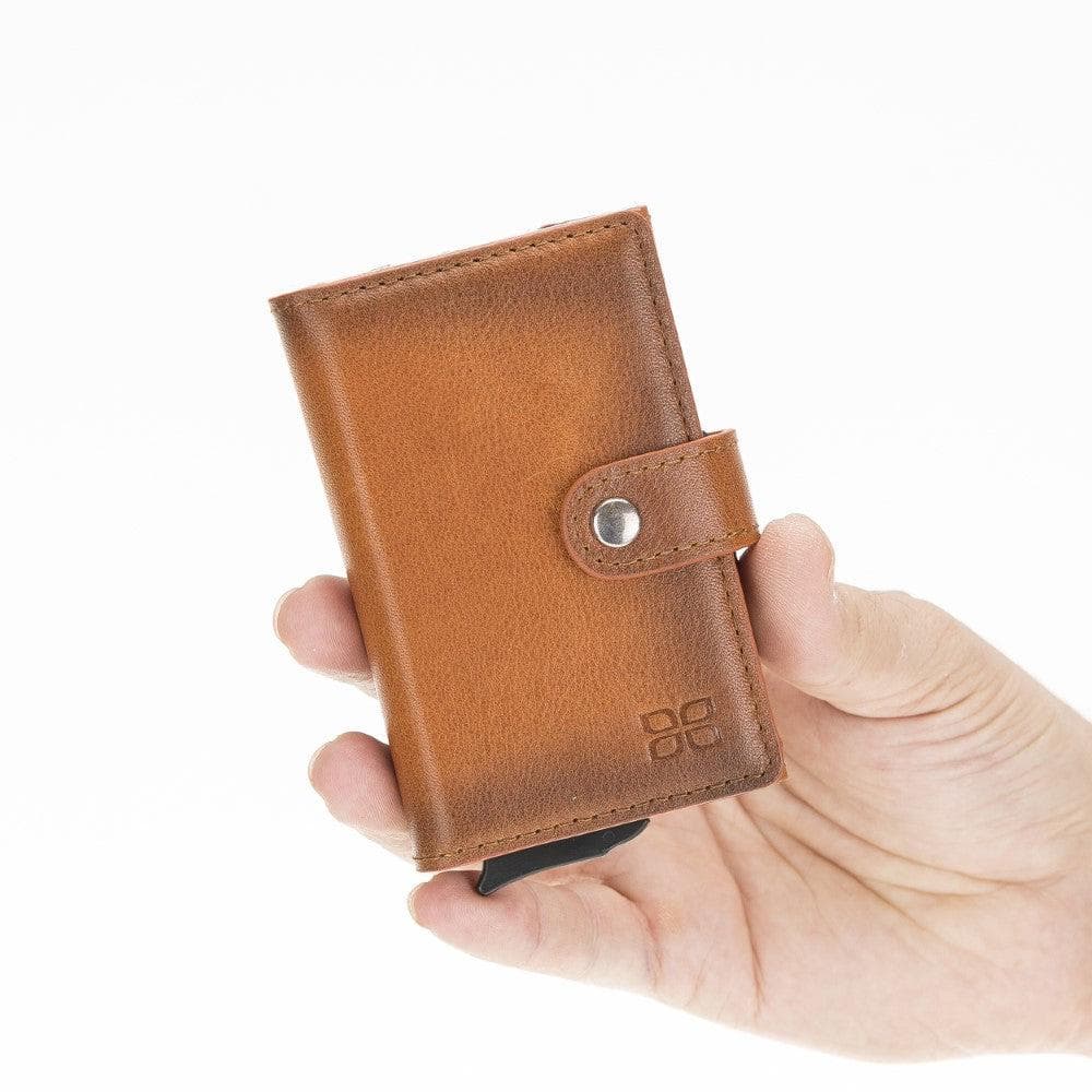 Carlov Leather Mechanical Card Holder Bouletta