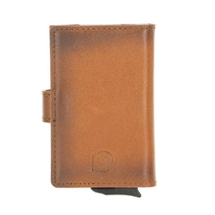 Carlov Leather Mechanical Card Holder Bouletta