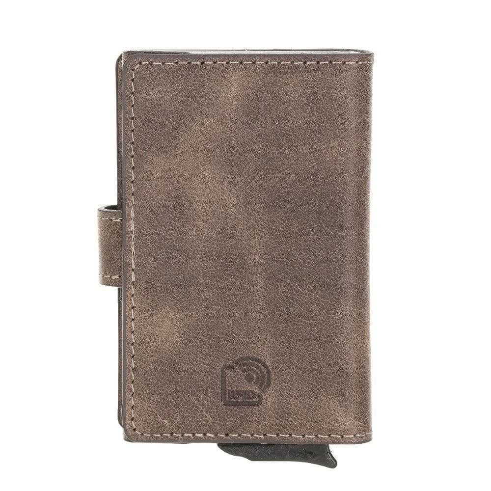 Carlov Leather Mechanical Card Holder Bouletta