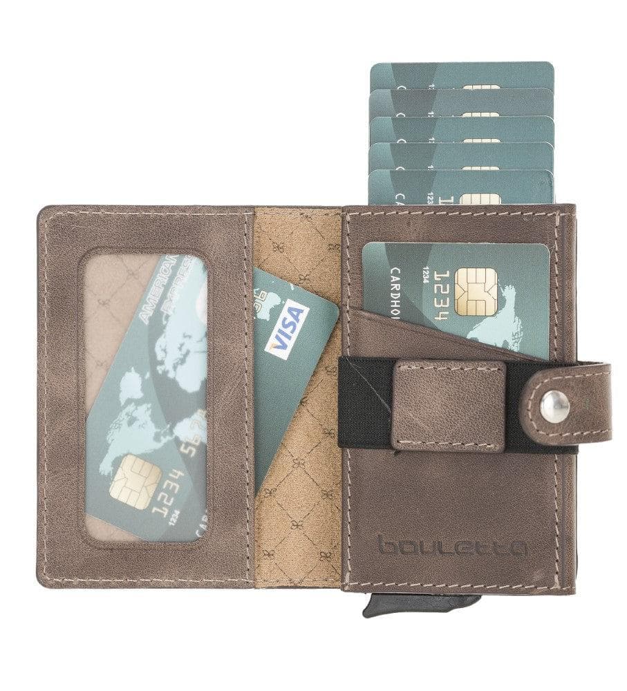 Carlov Leather Mechanical Card Holder Bouletta