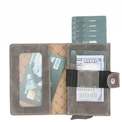 Carlov Leather Mechanical Card Holder Bouletta