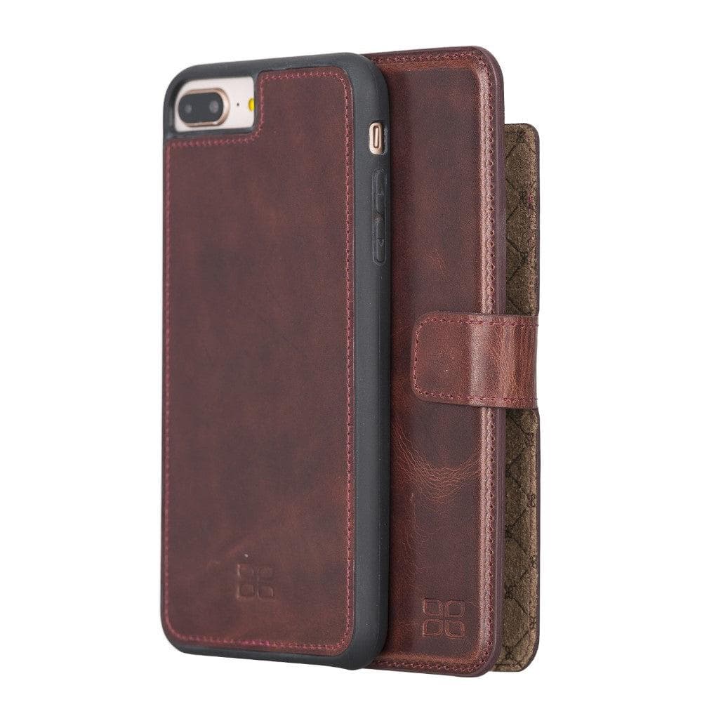 Detachable Leather Wallet Case for Apple iPhone 7 Series Bornbor