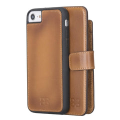 Detachable Leather Wallet Case for Apple iPhone 7 Series Bornbor