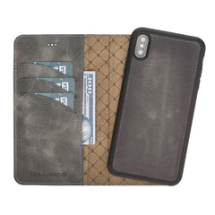 Detachable Leather Wallet Case for Apple iPhone X Series Bouletta