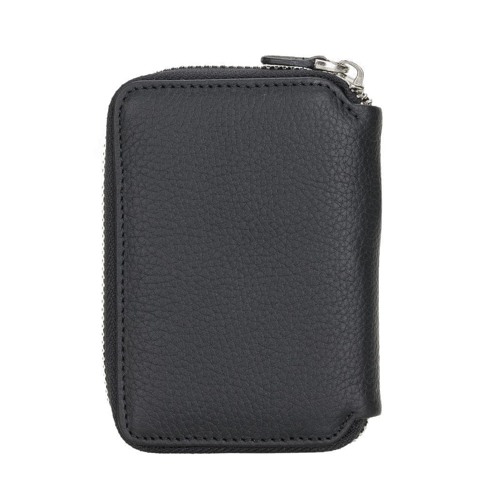 Elvis Leather Credit Card Holder - Zip Wallet Type Bouletta Shop