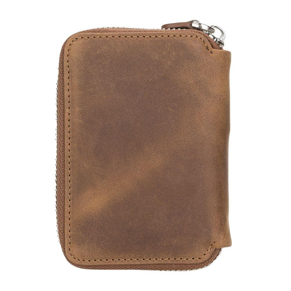 Elvis Leather Credit Card Holder - Zip Wallet Type Bouletta Shop