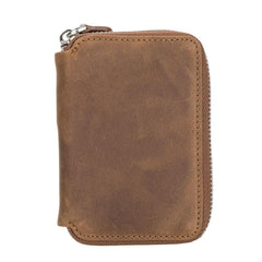 Elvis Leather Credit Card Holder - Zip Wallet Type Bouletta Shop