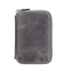 Elvis Leather Credit Card Holder - Zip Wallet Type Bouletta Shop