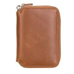 Elvis Leather Credit Card Holder - Zip Wallet Type Bouletta Shop