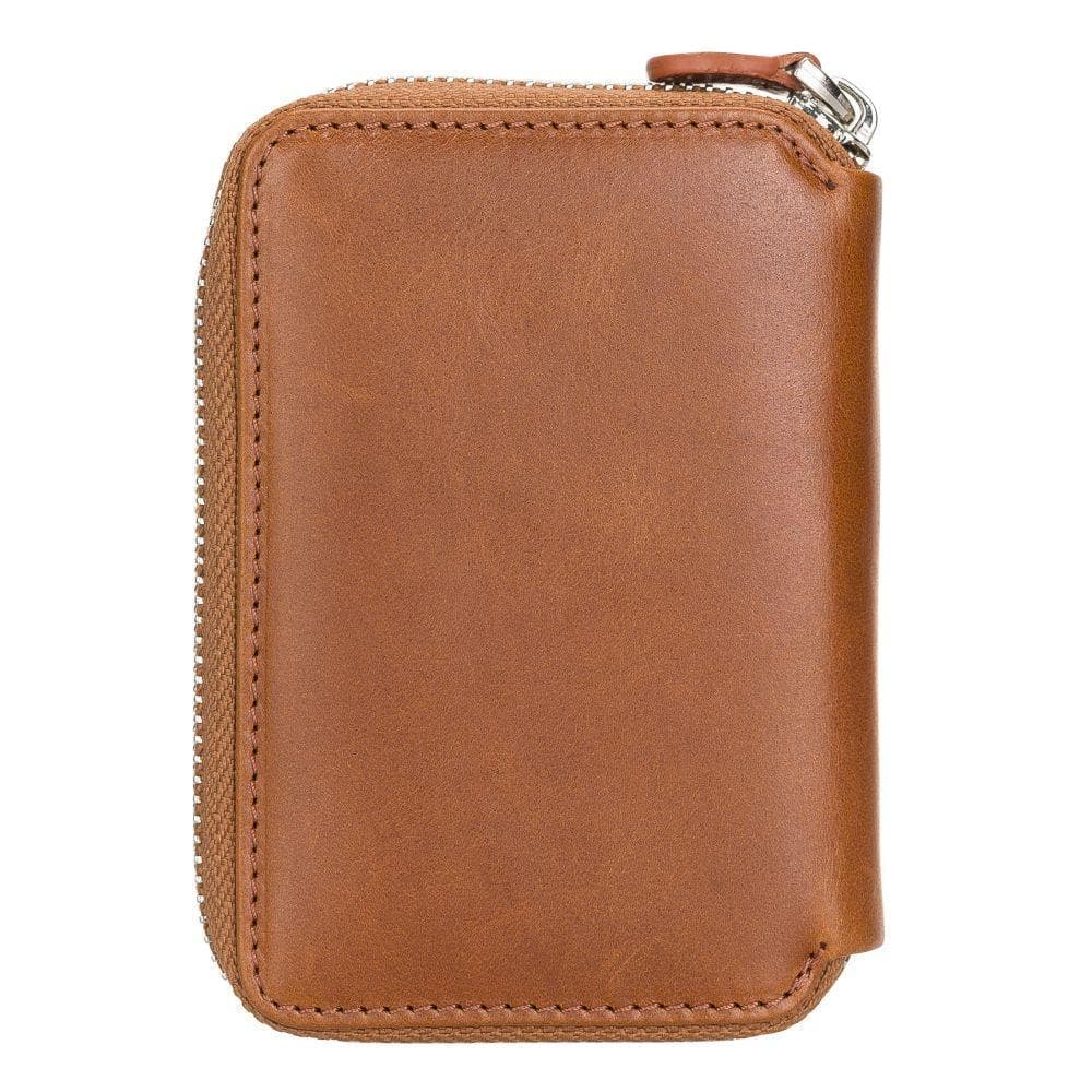 Elvis Leather Credit Card Holder - Zip Wallet Type Bouletta Shop