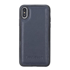 Flexible Leather Back Cover for Apple iPhone X Series Navy Blue / iPhone X / XS Bouletta LTD